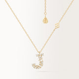 Collier Initiale J en or jaune