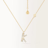 Collier Initiale K en or jaune