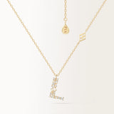 Collier Initiale L en or jaune