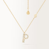 Collier Initiale P en or jaune