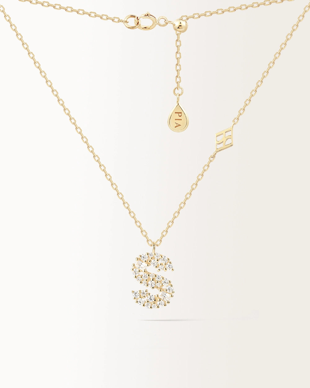 Collier Initiale S en or jaune
