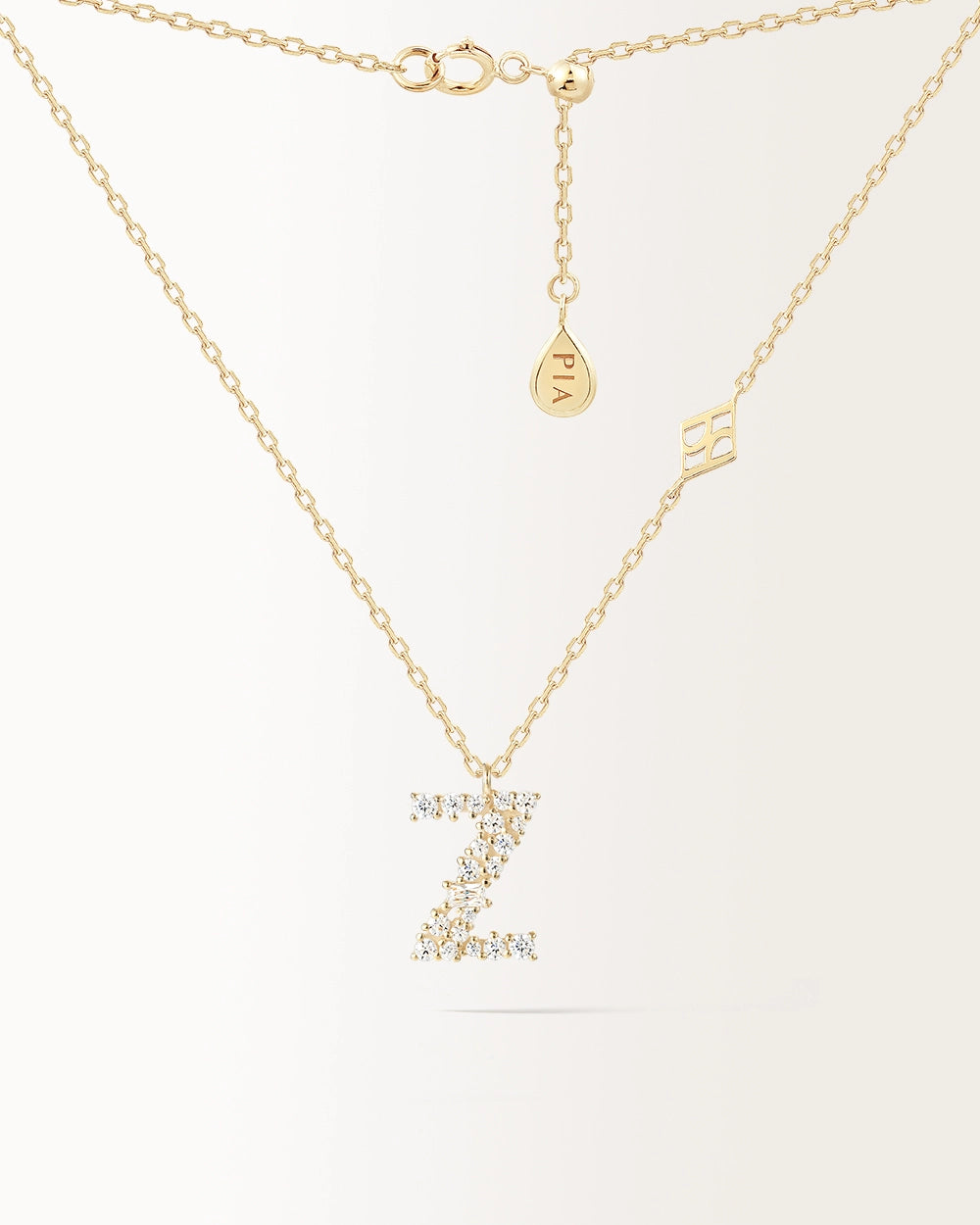 Collier Initiale Z en or jaune
