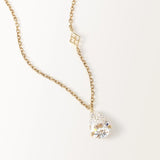 Collier Gaia 1 carat en or jaune