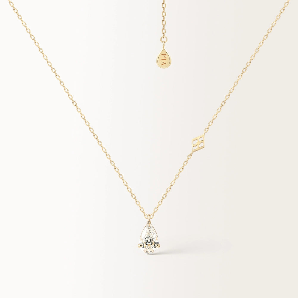 Collier Gaia 1 carat en or jaune