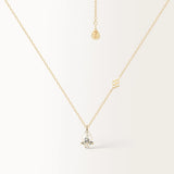 Collier Gaia 1 carat en or jaune