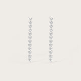 Boucles d'oreilles Alaïa en or blanc