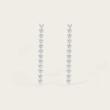 Boucles d'oreilles Alaïa en or blanc