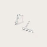 Boucles d'oreilles Elena en or blanc 