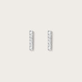 Boucles d'oreilles Elena en or blanc 