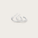 Boucles d'Oreilles Lena en or blanc 