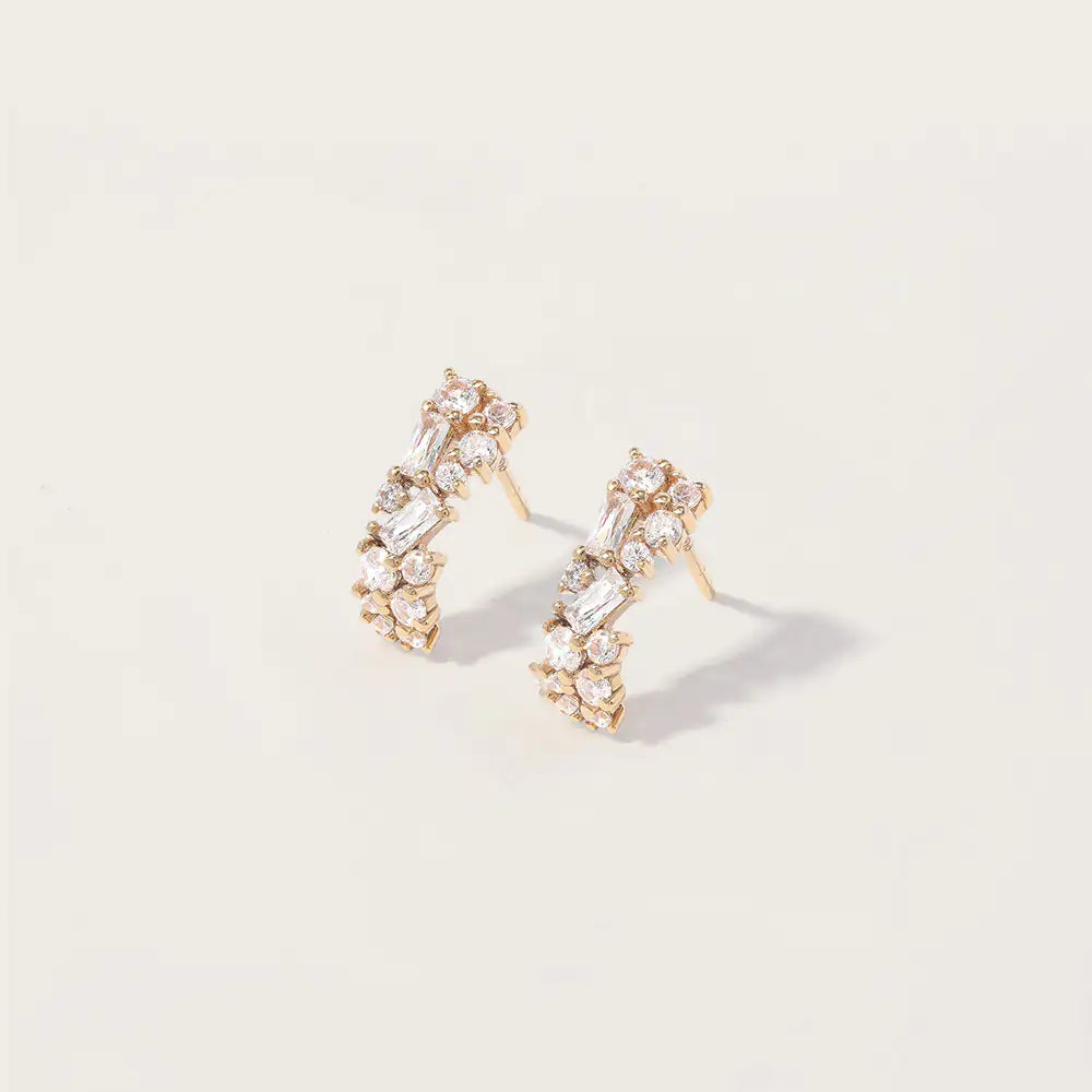 Boucles d'oreilles Ophelie en or jaune 