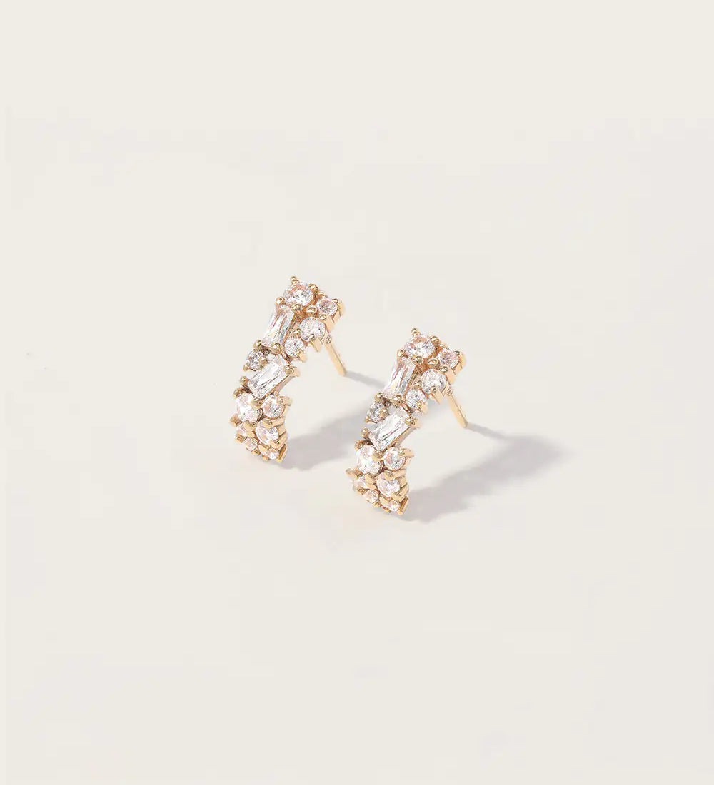 Boucles d'oreilles Ophelie en or jaune 