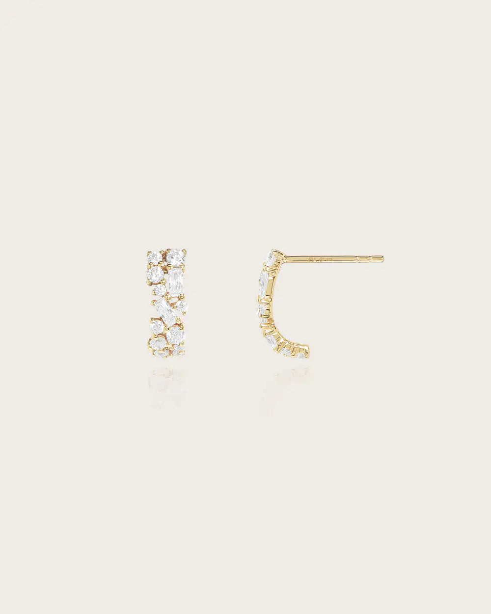 Boucles d'oreilles Ophelie en or jaune 