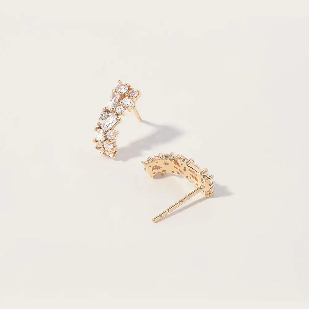 Boucles d'oreilles Ophelie en or jaune
