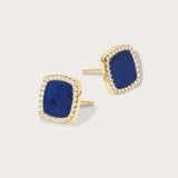 Boucles d'oreilles Charlie Lapis en or jaune 