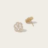 Boucles d'oreilles Flora en or jaune 
