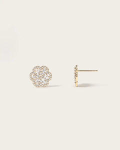 Boucles d'oreilles Flora en or jaune 