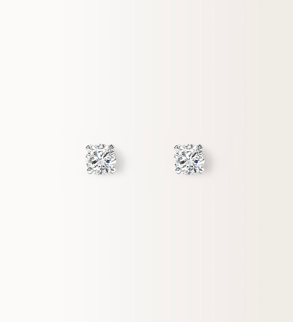 Boucles d'oreilles Infini 0.60 carat en or blanc