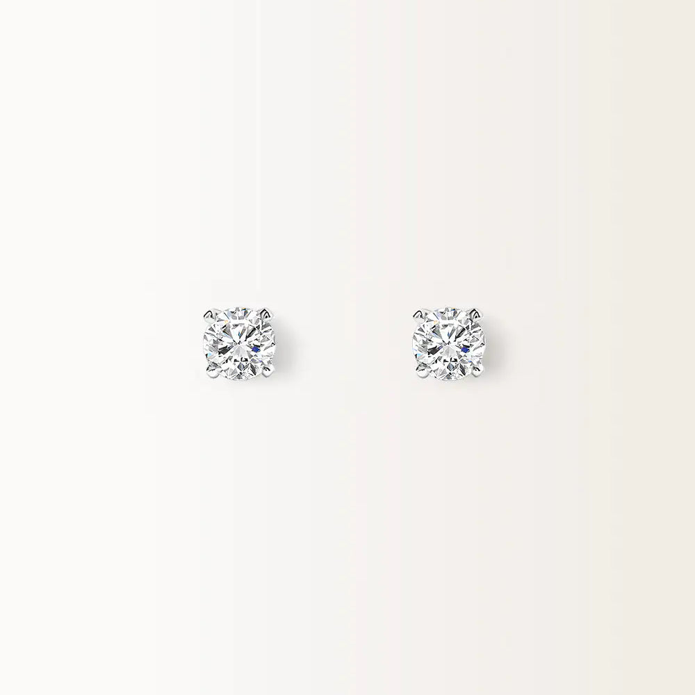 Boucles d'oreilles Infini 0.60 carat en or blanc