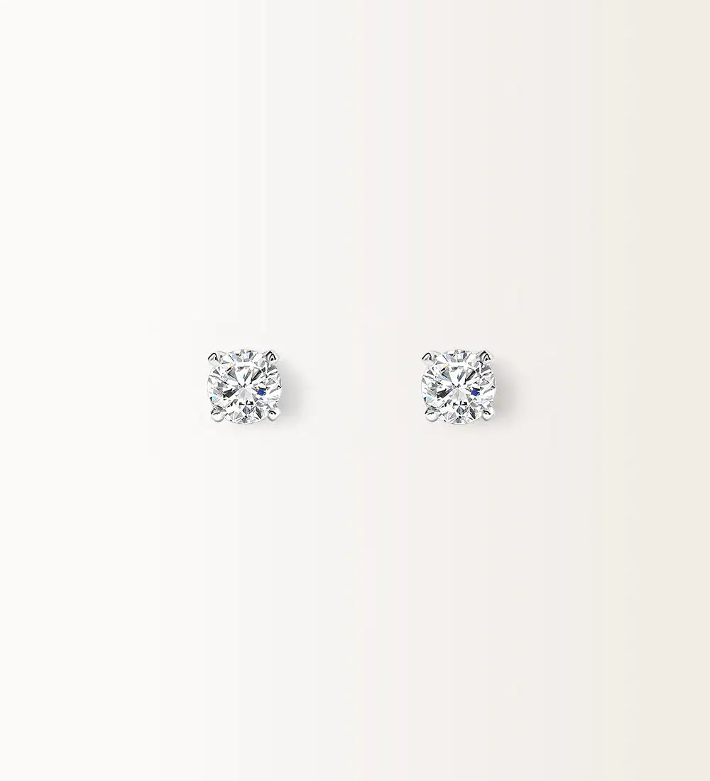 Boucles d'oreilles Infini 0.60 carat en or blanc