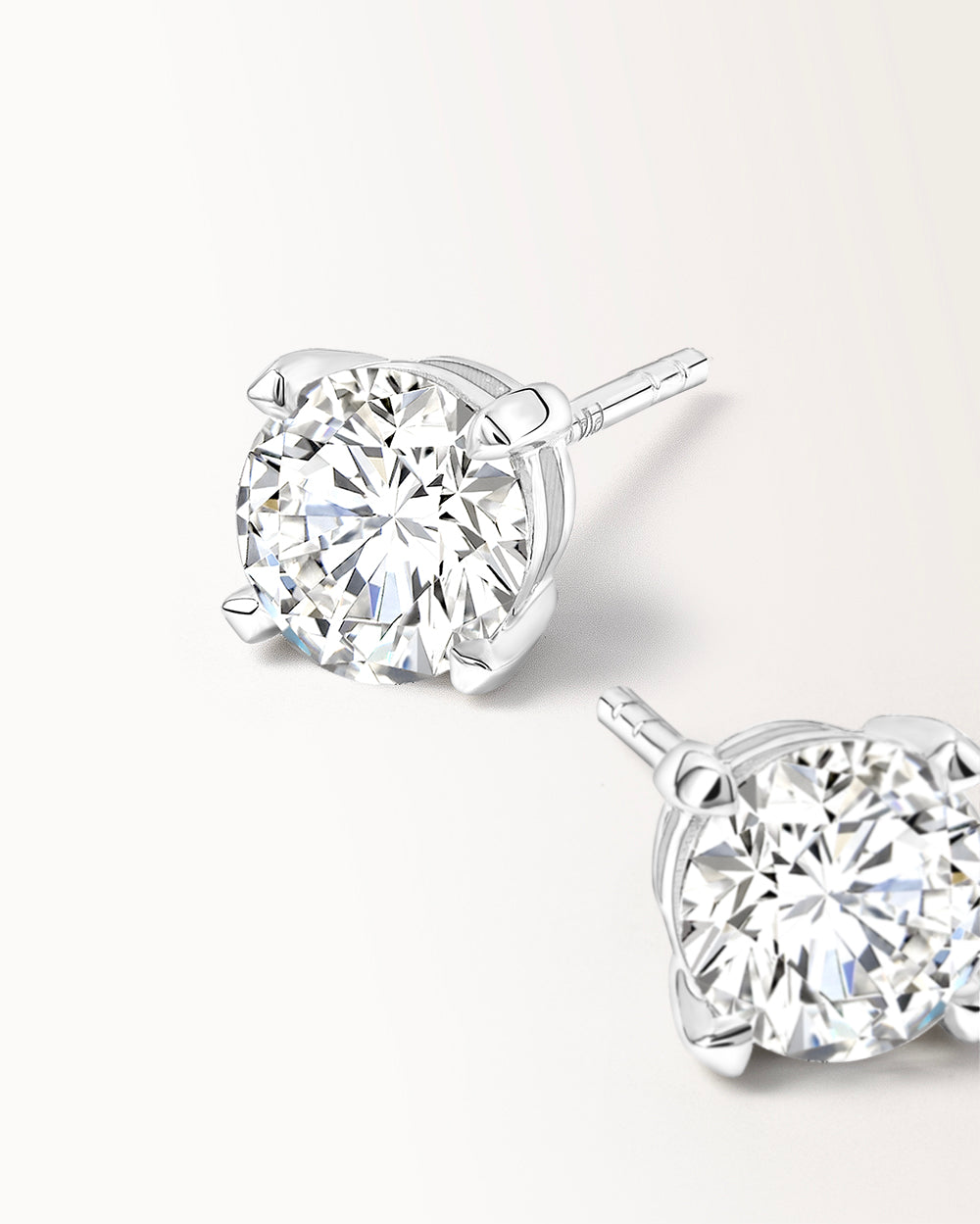 Boucles d'oreilles Infini 1 carat en or blanc