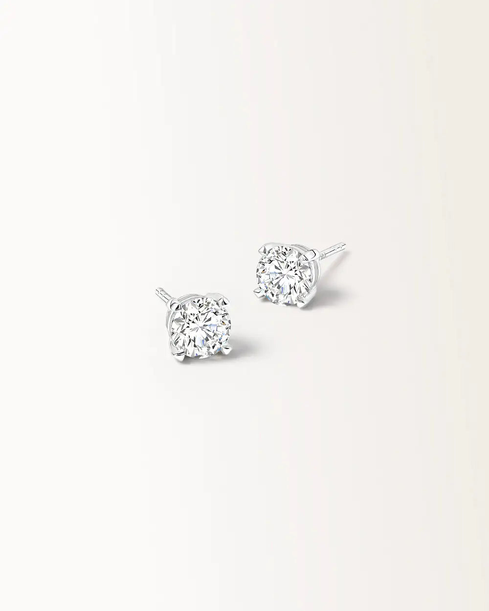 Boucles d'oreilles Infini 1 carat en or blanc