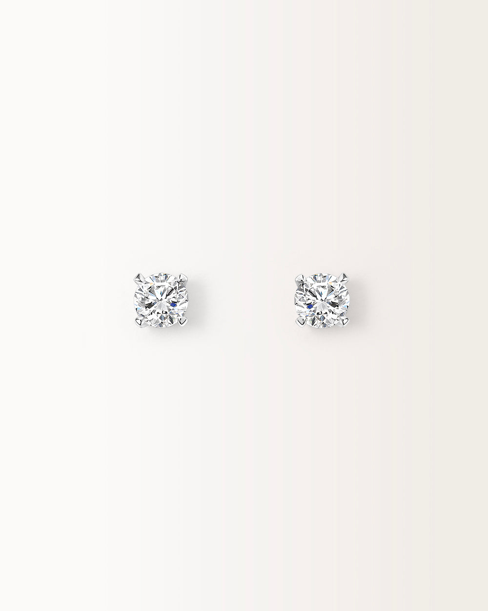 Boucles d'oreilles Infini 1 carat en or blanc