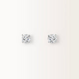 Boucles d'oreilles Infini 1 carat en or blanc