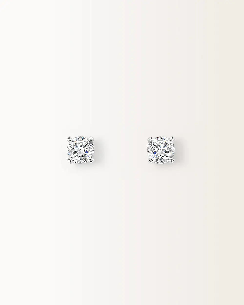 Boucles d'oreilles Infini 1 carat en or blanc