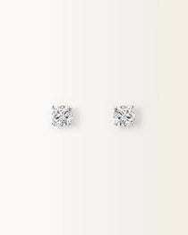 Boucles d'oreilles Infini 1 carat en or blanc