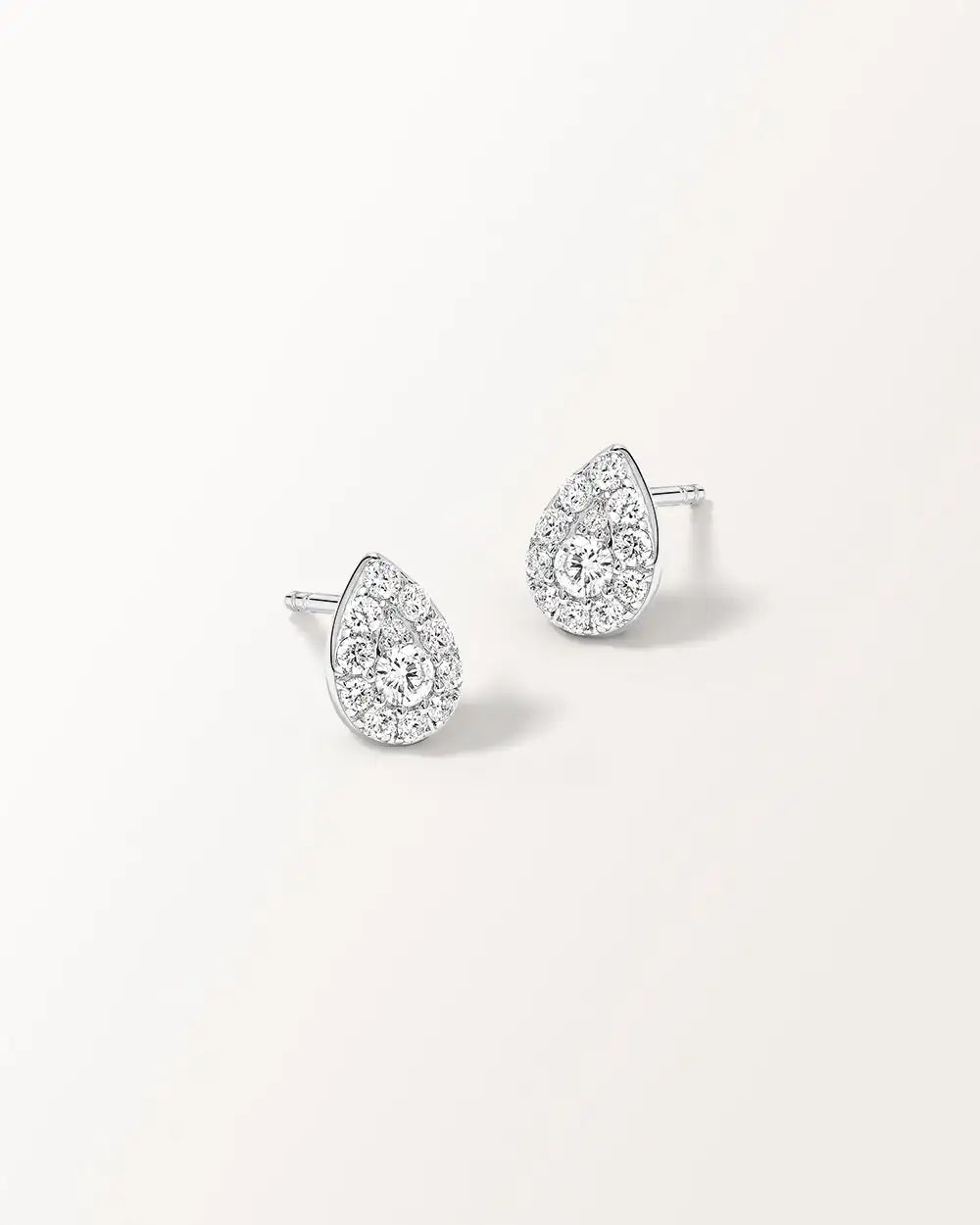 Boucles d'oreilles Bagatelle en or blanc et  Diamant laboratoire