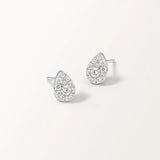 Boucles d'oreilles Bagatelle en or blanc et  Diamant laboratoire