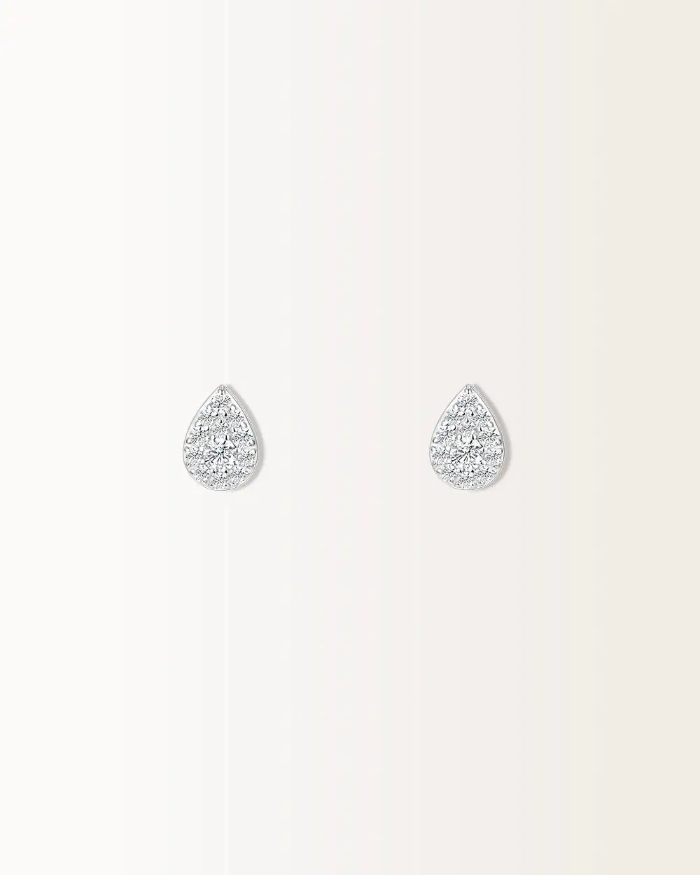 Boucles d'oreilles Bagatelle en or blanc et  Diamant laboratoire