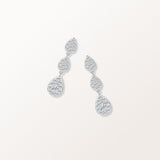 Boucles d'oreilles Majesté en or blanc et diamants laboratoires