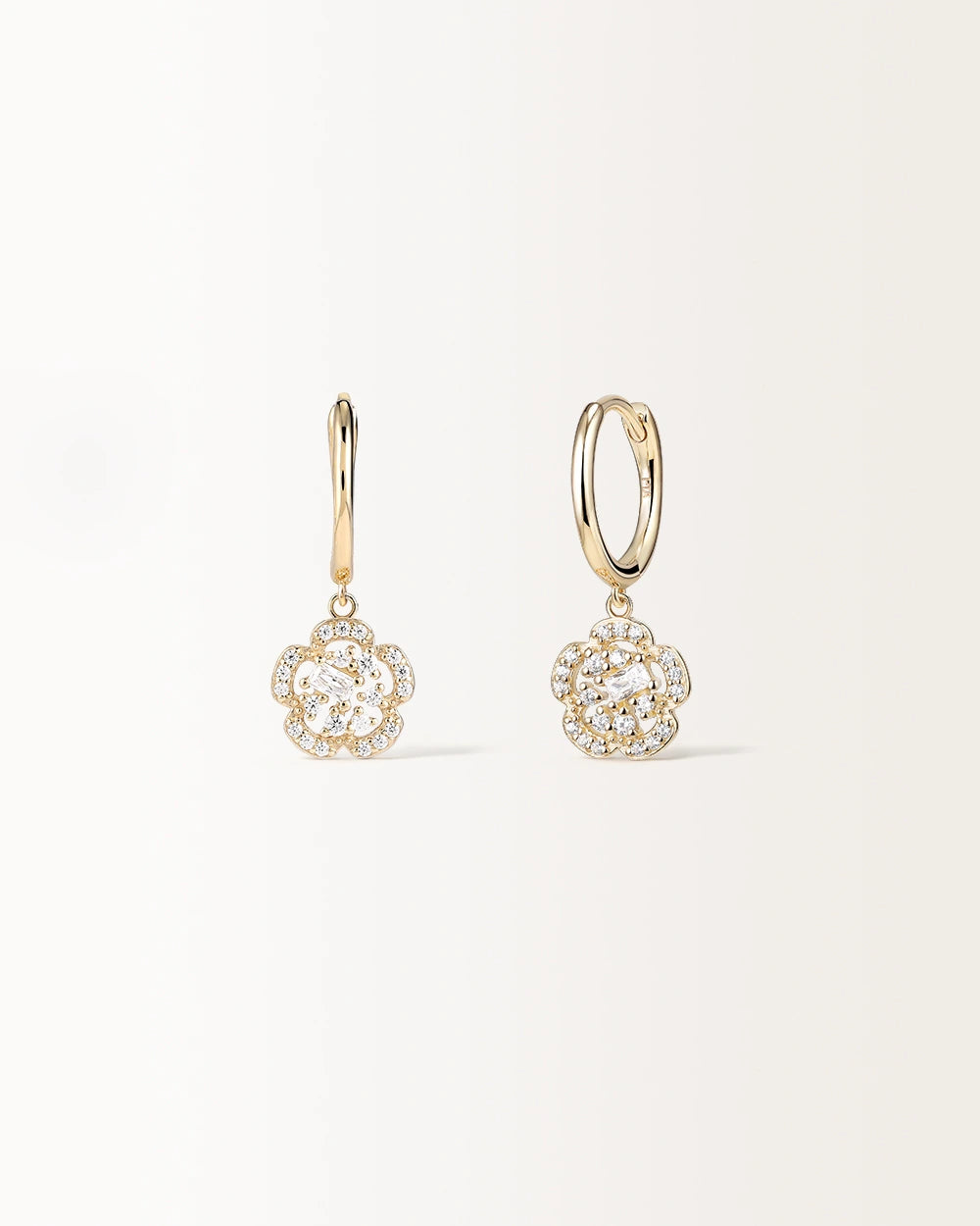 Boucles d'oreilles Fiori en or jaune