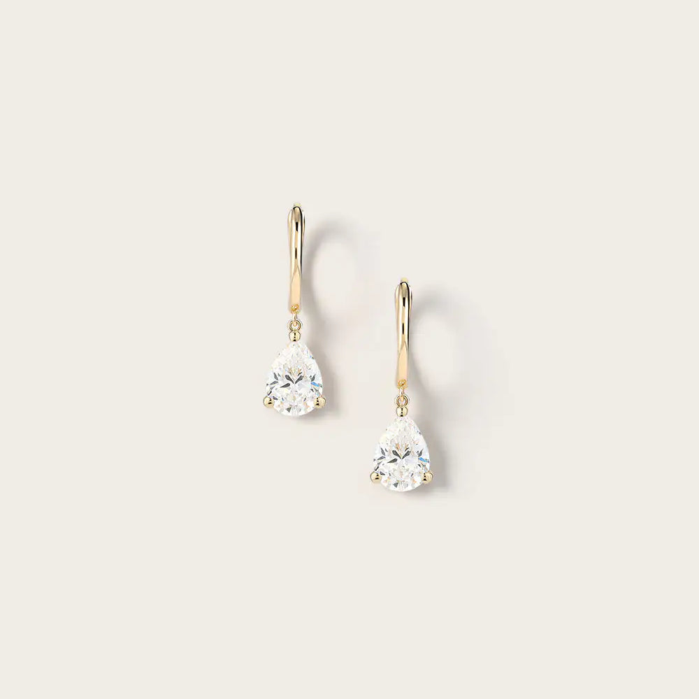 Boucles d'oreilles Rose en Or Jaune