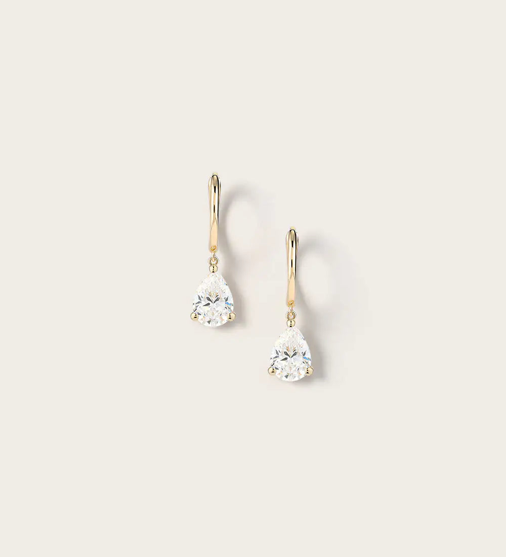 Boucles d'oreilles Rose en Or Jaune
