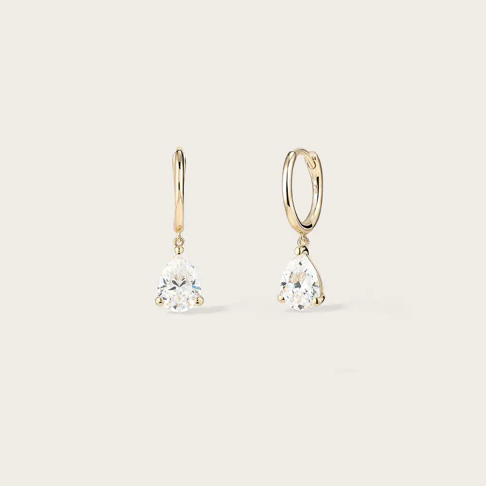 Boucles d'oreilles Rose en Or Jaune