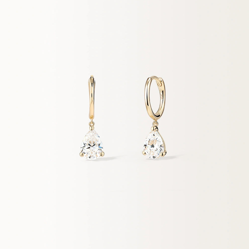 Boucles d'oreilles Rose en Or Jaune