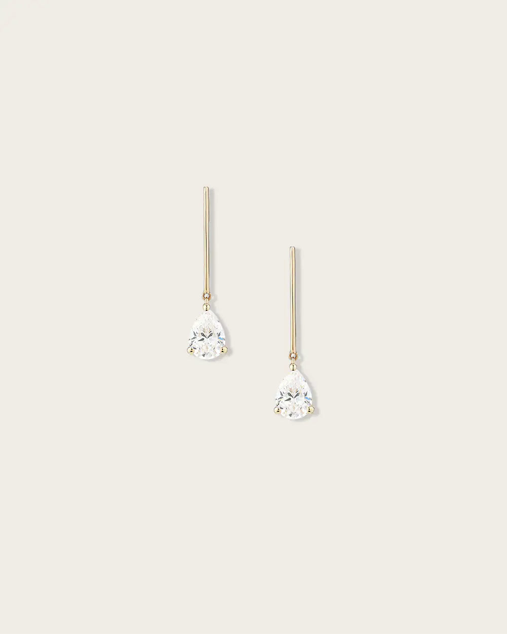 Boucles d'oreilles Poire en Or Jaune