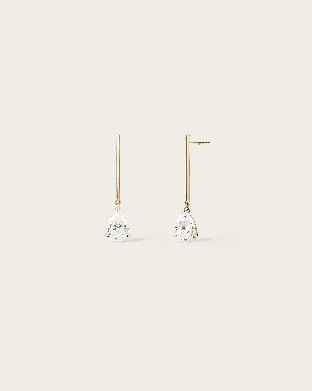 Boucles d'oreilles Poire en Or Jaune