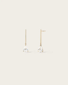 Boucles d'oreilles Poire en Or Jaune