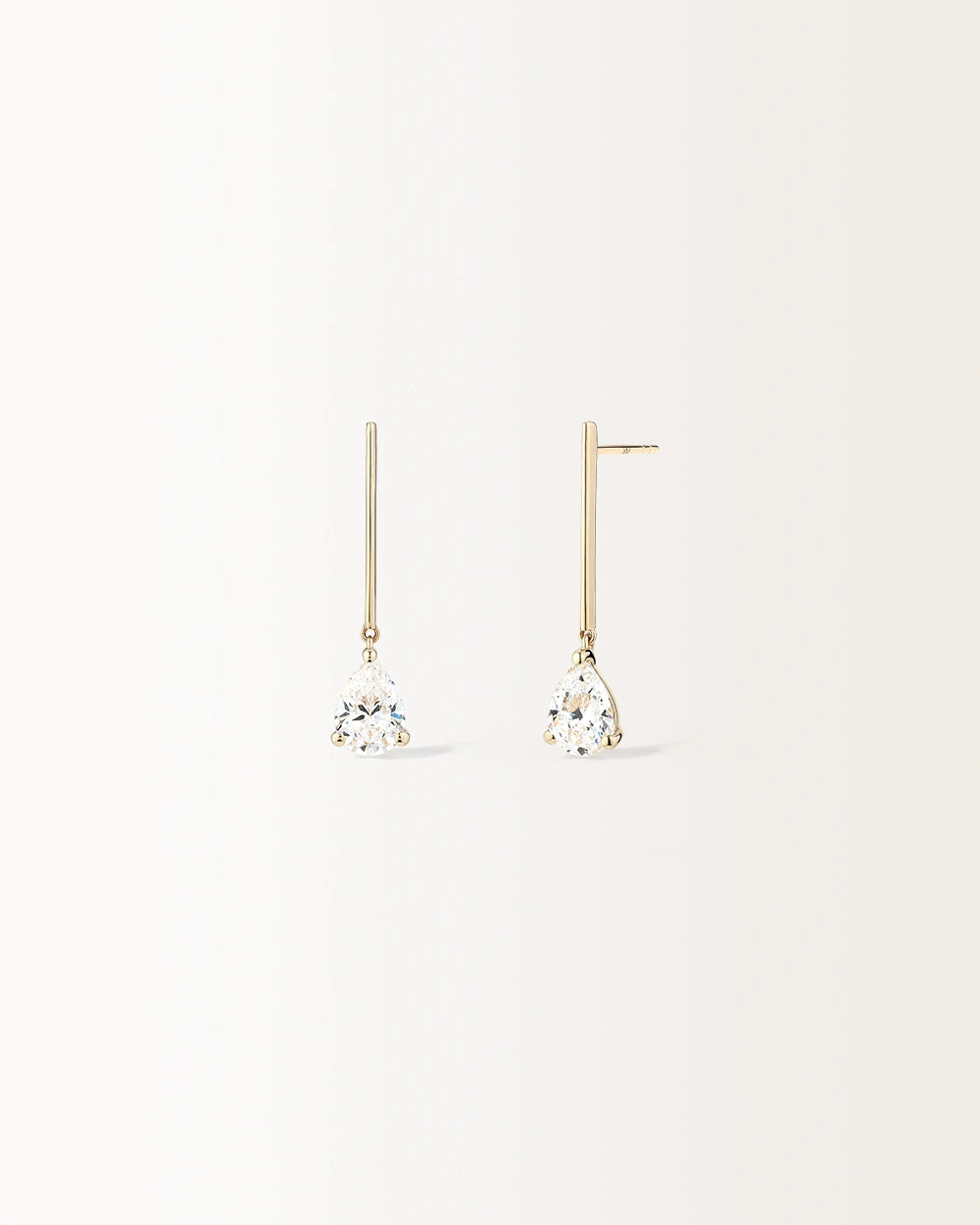 Boucles d'oreilles Poire en Or Jaune
