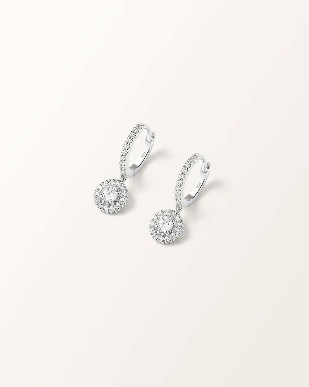 Boucles d'oreilles Céleste en Or Blanc