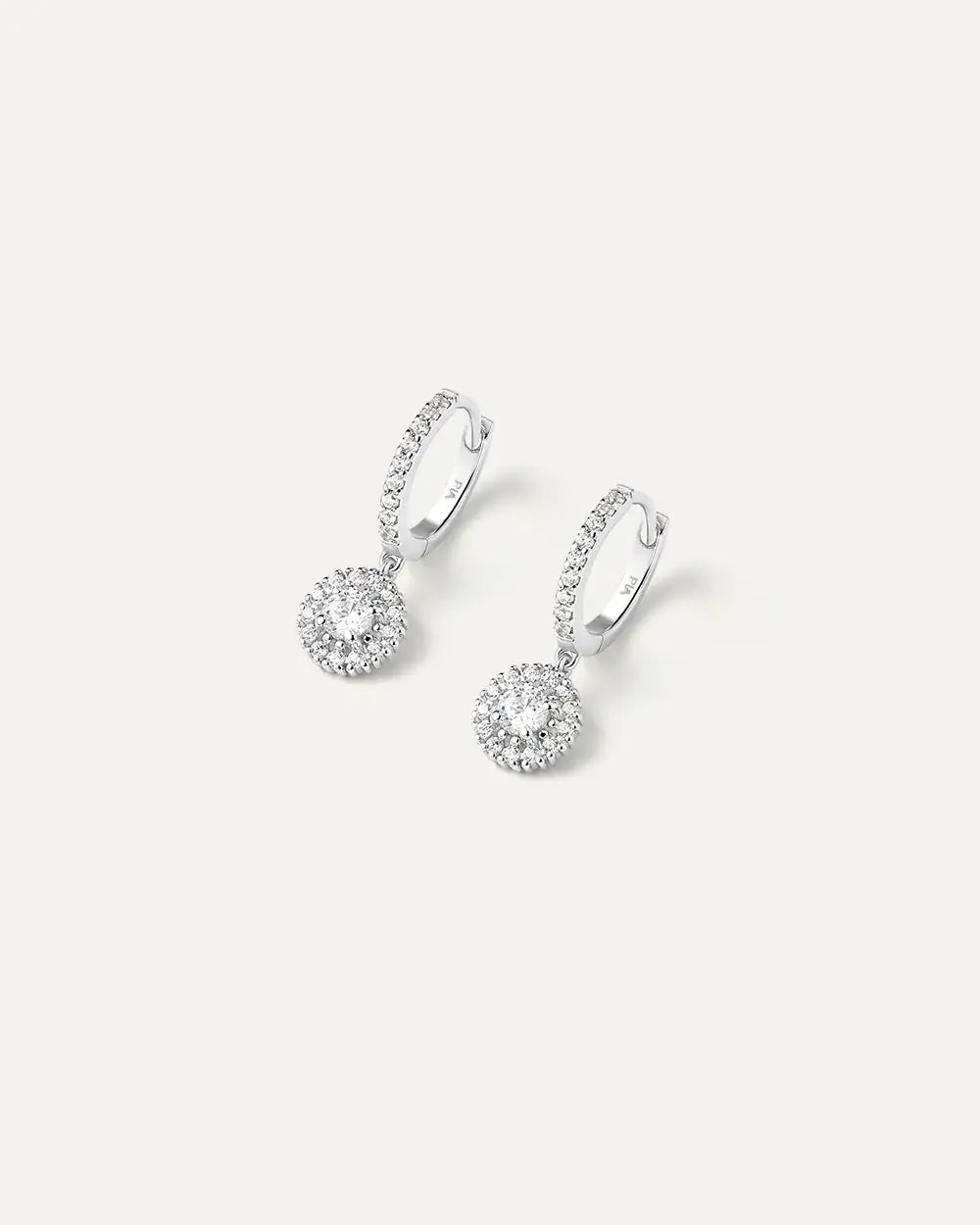 Boucles d'oreilles Céleste en Or Blanc