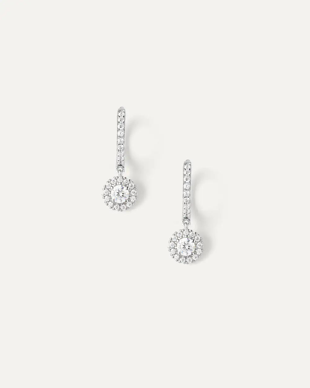 Boucles d'oreilles Céleste en Or Blanc