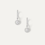 Boucles d'oreilles Céleste en Or Blanc