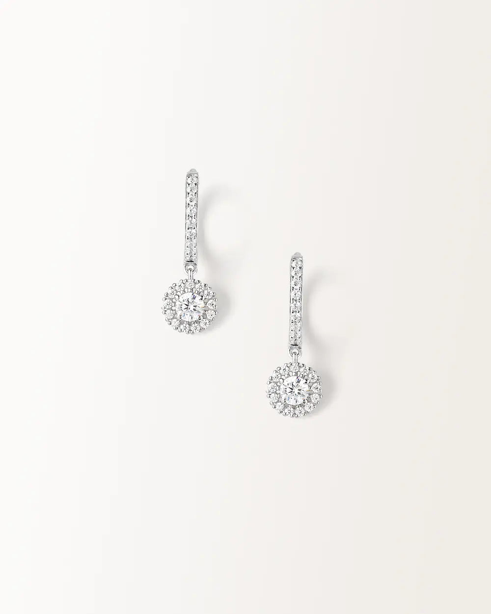 Boucles d'oreilles Céleste en Or Blanc
