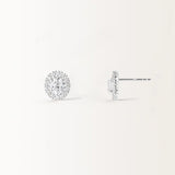 Boucles d'oreilles Hanae en or blanc