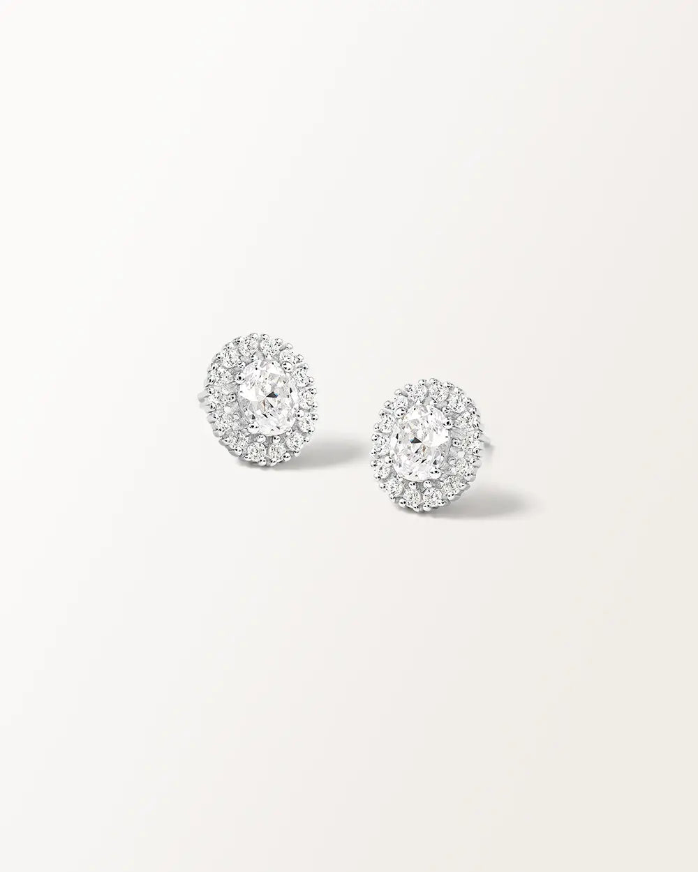 Boucles d'oreilles Hanae en or blanc